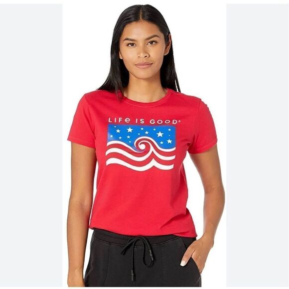 Life is Good Women's short Sleeve Crusher Tee medium - Picture 1 of 5